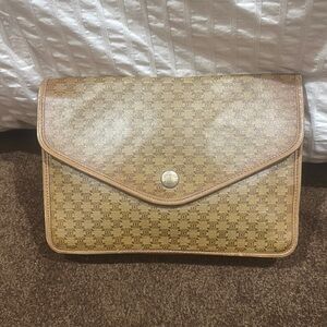 Celine Brown Monogram Clutch
